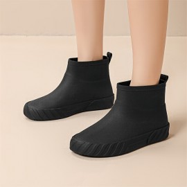 1足 レインブーツ レディース PVC ショート 防水 軽量 雨靴 雨の日 滑り止め 通勤 通学 梅雨対策 晴雨兼用 レインシューズ カジュアル おしゃれ 柔らかい 履きやすい ショートブーツ きれい 女性用 ファッション ラウンドトゥ アウトドア キッチン ガーデン バイク 釣り用