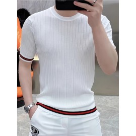Tie Mu Zhen OBMから、スタイリッシュなメンズ半袖ニットトップを新しく紹介します。